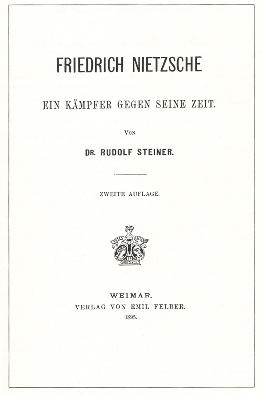Rudolf Steiner- Friedrich Nietzsche - Ein Kaempfer gegen seine Zeit.jpg